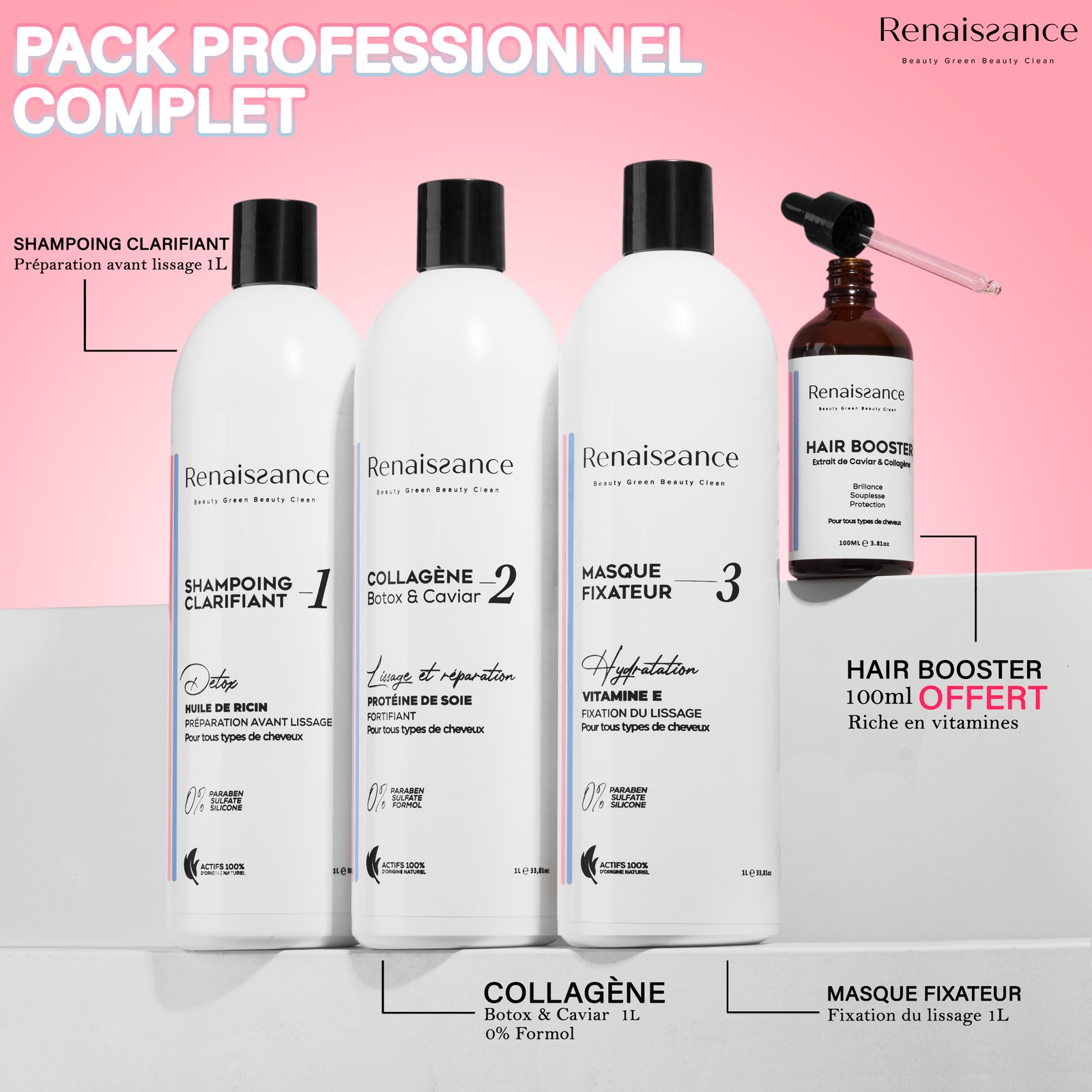 2 Shooting en carouselle pack de 4 1L renaissance + typo